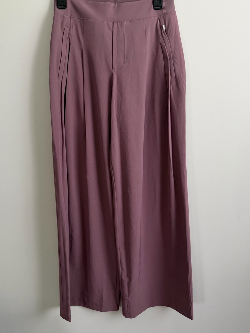 ATHLETA Brooklyn Heights High Rise Wide Leg Pant Sz 2 Mauve - Picture 2 of 7